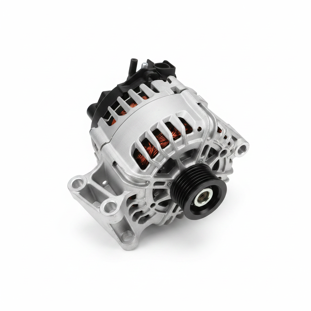 Duratec Alternator front angle – background removed